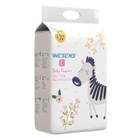 wesens 卫神 纸尿裤【L码】疯狂 动物迷 纸尿裤婴儿尿不湿轻薄夏季干爽透气非纸尿片 纸尿裤24片装- 9-14kg