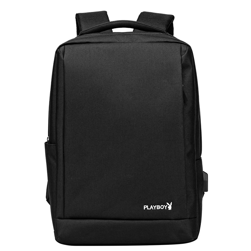花花公子(PLAYBOY) 双肩包男时尚男士双肩包大容量休闲男包旅行书包男潮流双肩背包电脑包