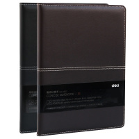 得力 3323 办公笔记本 皮面笔记本得力商务记事本18k