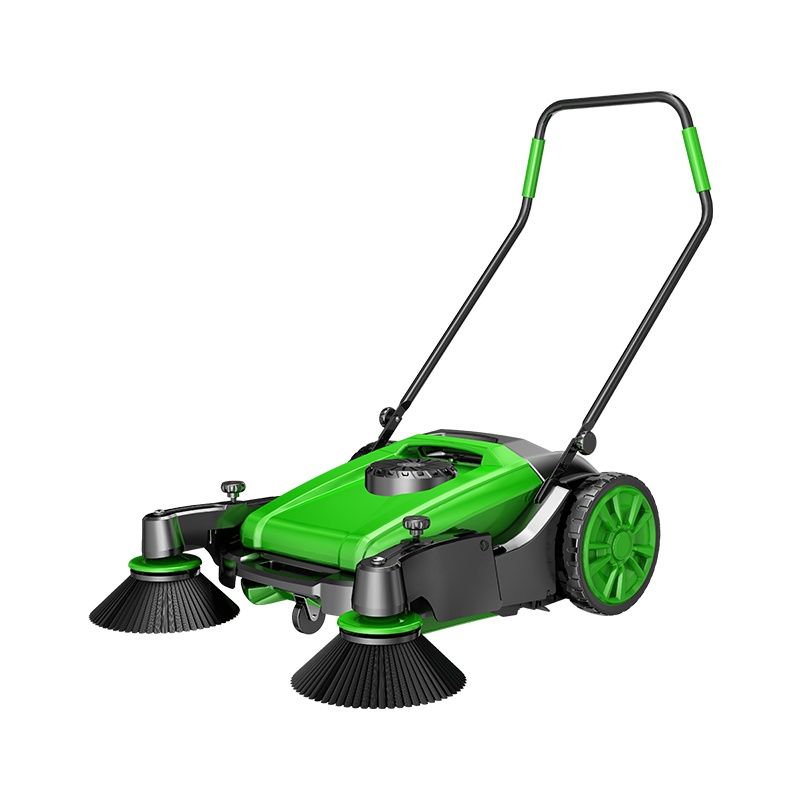 杰诺工业扫地机JN9055A手推式扫地车无动力工业工厂车间物业道路粉尘清扫车扫地机 绿色