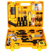得力(deli)3703多功能手动工具套装家用组合工具箱五金工具套装53件套维修工具活扳手木工钢锯条测电笔