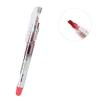 白雪626荧光笔 荧光标记笔 彩色粗划重点 直液式淡色荧光笔 12支/盒 红色(一盒价)