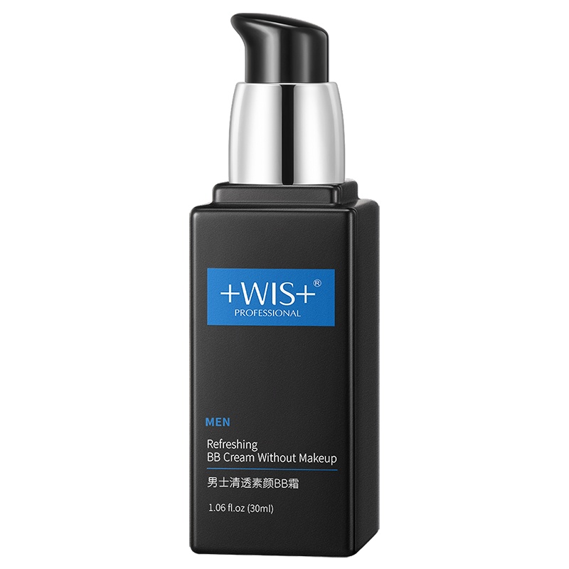 WIS男士清透素颜BB霜 裸妆遮瑕亮肤隔离霜不脱妆气垫粉凝霜