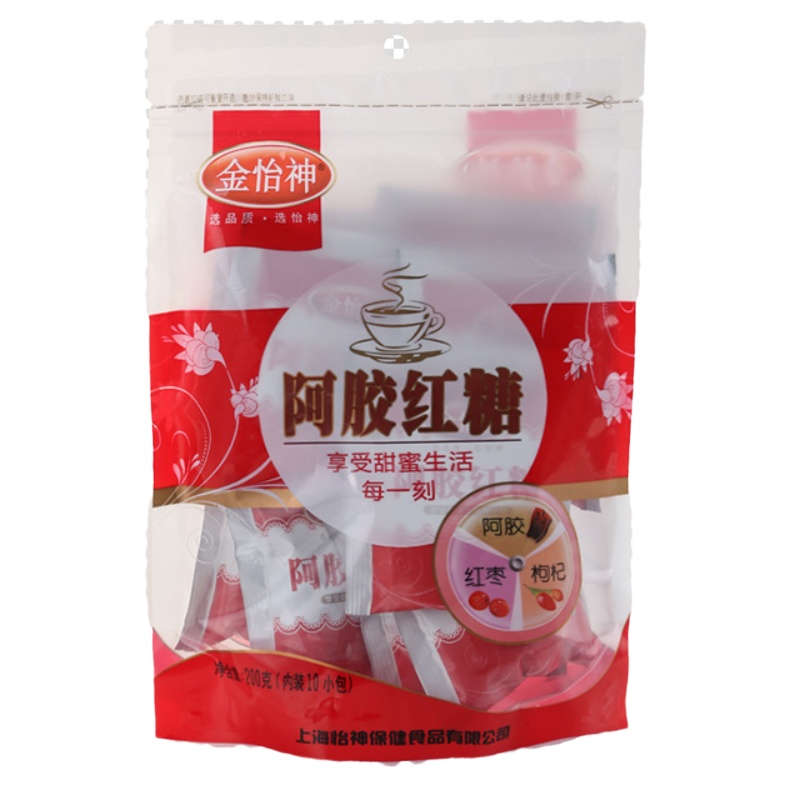金怡神阿胶红糖姜茶阿胶红枣红糖姜茶古法熬制老红糖小袋装200g