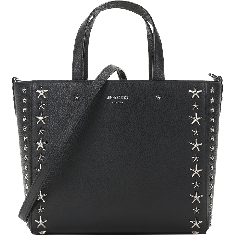 周仰杰 JIMMY CHOO 女士皮革铆钉装饰 手提单肩斜挎包PEGASI S TOTE UUF 204