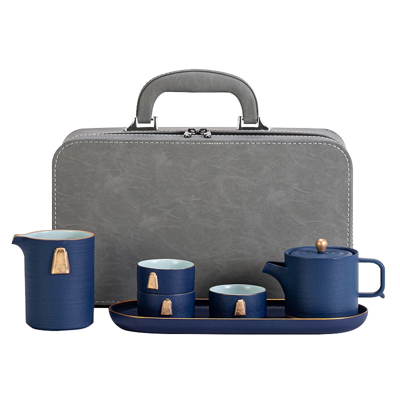 锦绣山河6件套 TA0180 陶瓷茶具便携旅行套装(单位:套)