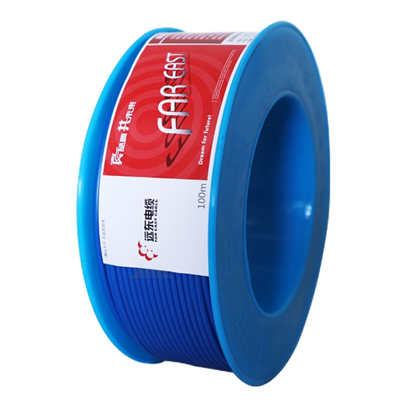 itbull津达BV2.5平方国标家装铜芯电线单芯单股硬线[蓝]100米/卷