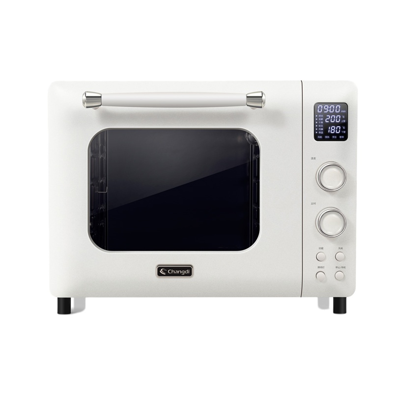 长帝(changdi)长帝家用多功能电烤箱 加湿嫩烤 32升大容量 弧形聚能门超大显示屏