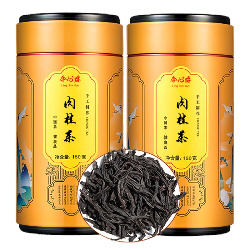痴福 武夷山大红袍茶叶礼罐装送礼乌龙茶肉桂岩茶浓香型300g