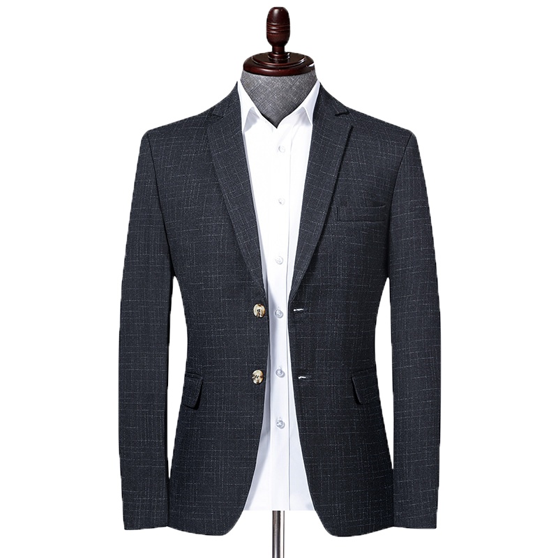 冰洁 2020西服男士春秋新款商务上衣休闲便服外套