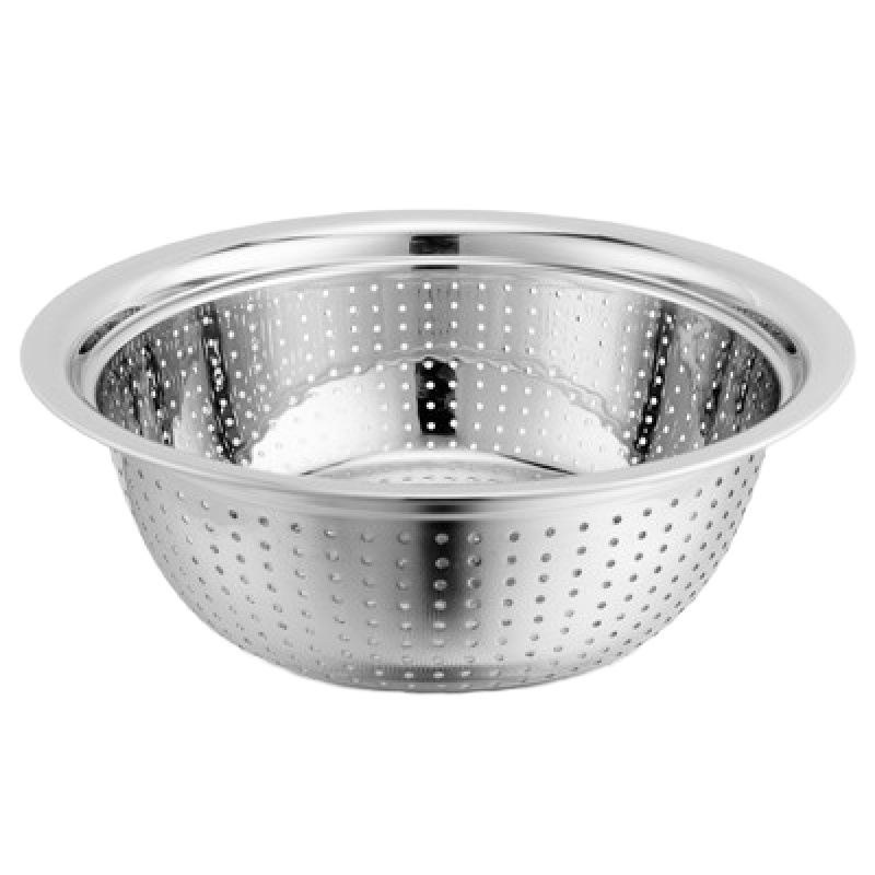不锈钢洗米洗菜篮沥水漏盆家用淘米器淘米盆洗米盆 38cm特厚商用沥水盆[]