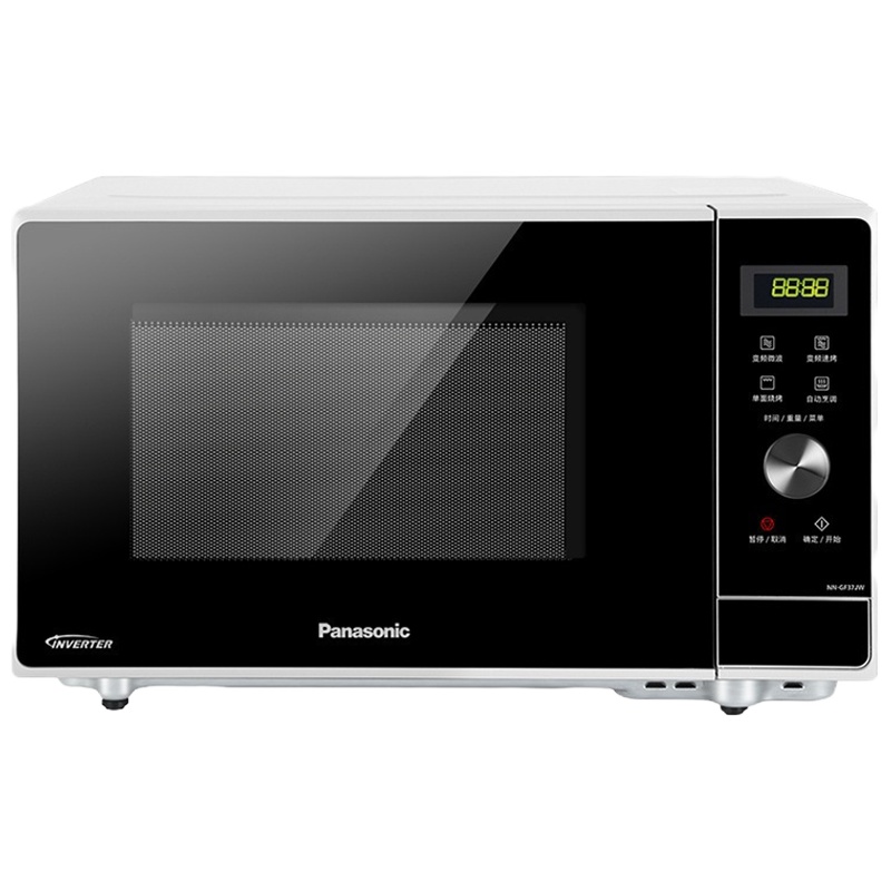 松下(Panasonic)微波炉 NN-GF37JW 23L/升 六段变频 变频烧烤 微波烤箱一体机