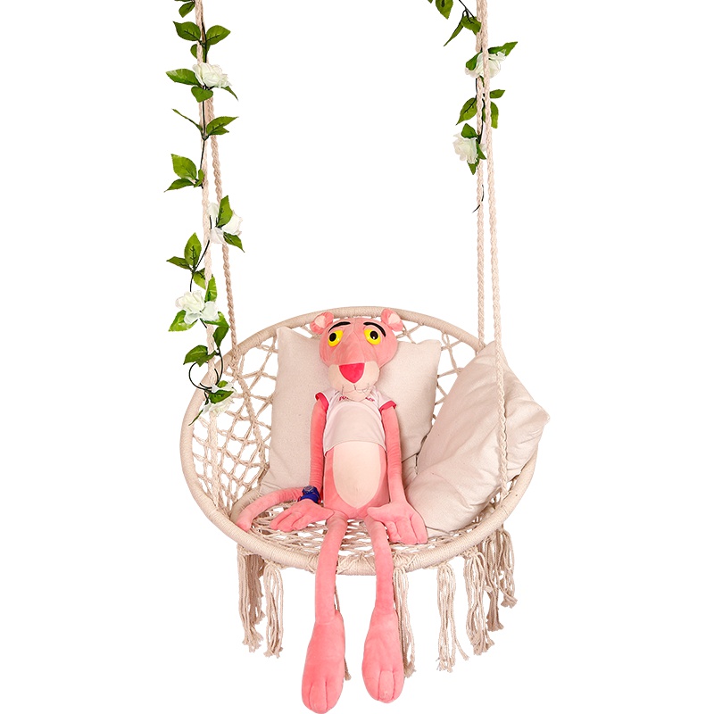 三极户外(Tripolar) TP2110 吊椅网状北欧ins手工棉绳家用民宿儿童秋千室内装修阳台户外吊篮