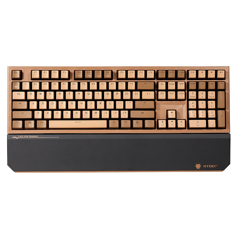 黑峡谷(Hyeku)X5 有线/无线2.4G双模机械键盘 108键PBT键帽 凯华BOX新轴 浓情巧克力 天空蓝轴