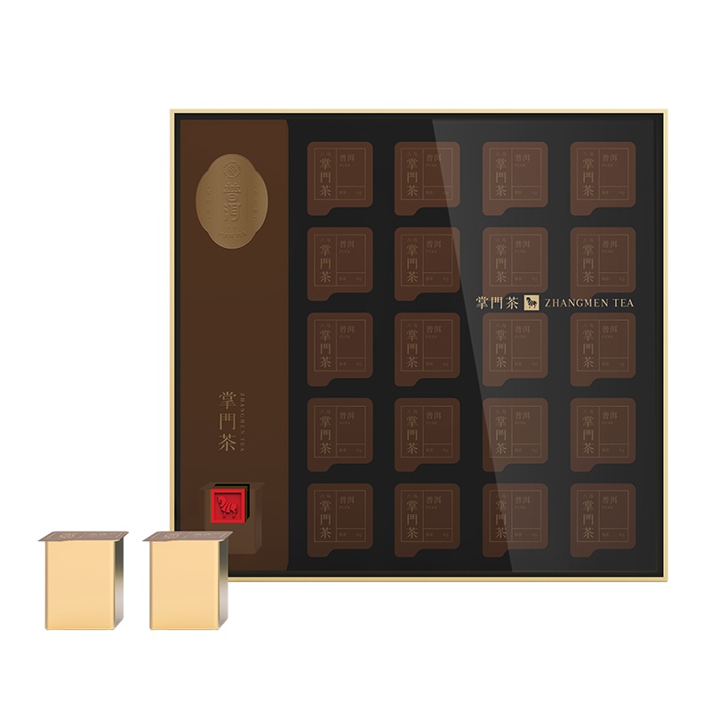 八马掌门茶 云南普洱茶熟茶茶叶 20罐礼盒装80g