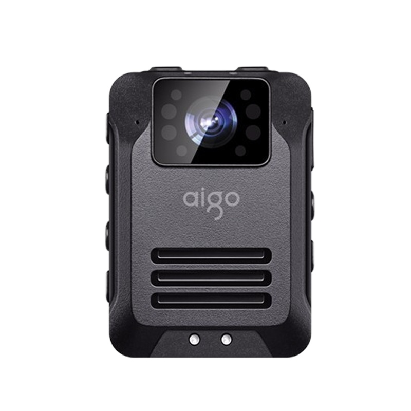 爱国者(aigo)执法记录仪 红外夜视高清1296P红蓝爆闪11小时连续录像三防加密激光定位DSJ-T5 128G