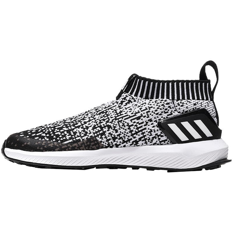adidas阿迪达斯童跑步鞋小童一脚蹬休闲运动鞋D97544 D97544亮白+1号黑色
