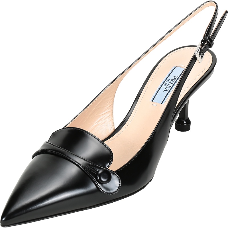 PRADA 普拉达 女士 牛皮尖头高跟鞋凉鞋 1I659L ULS