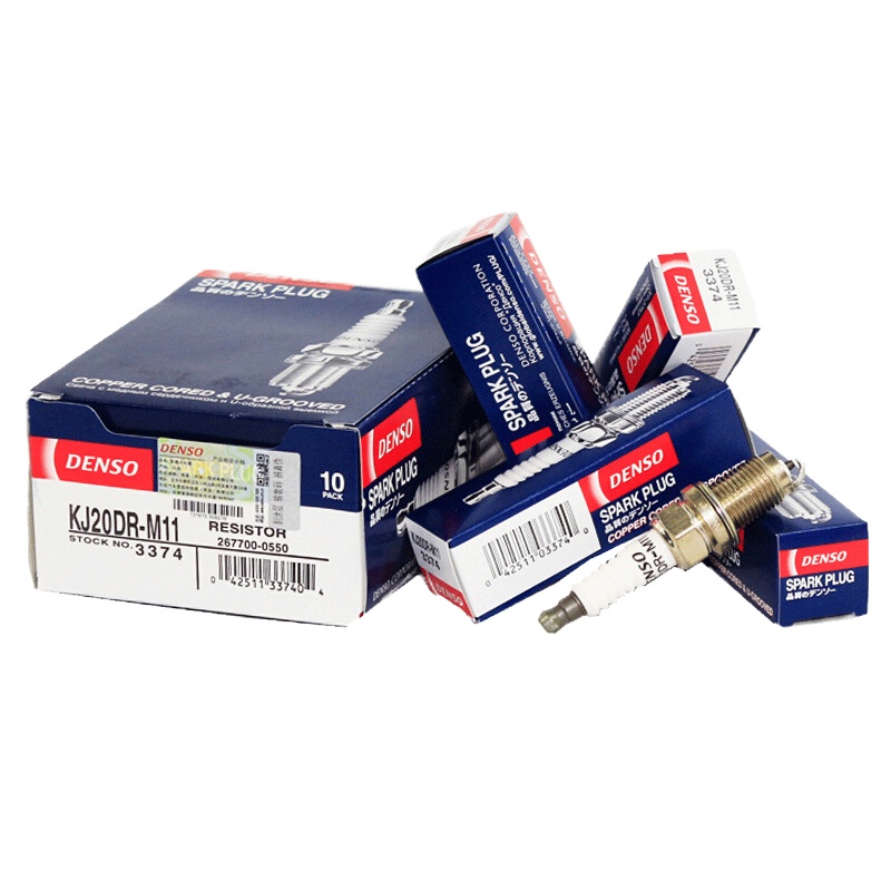 电装(DENSO)镍合金火花塞KJ20DR-M11适配奥迪/雅阁/朗逸/速腾/宝来/CR-V/波罗/帕萨特(4支装)