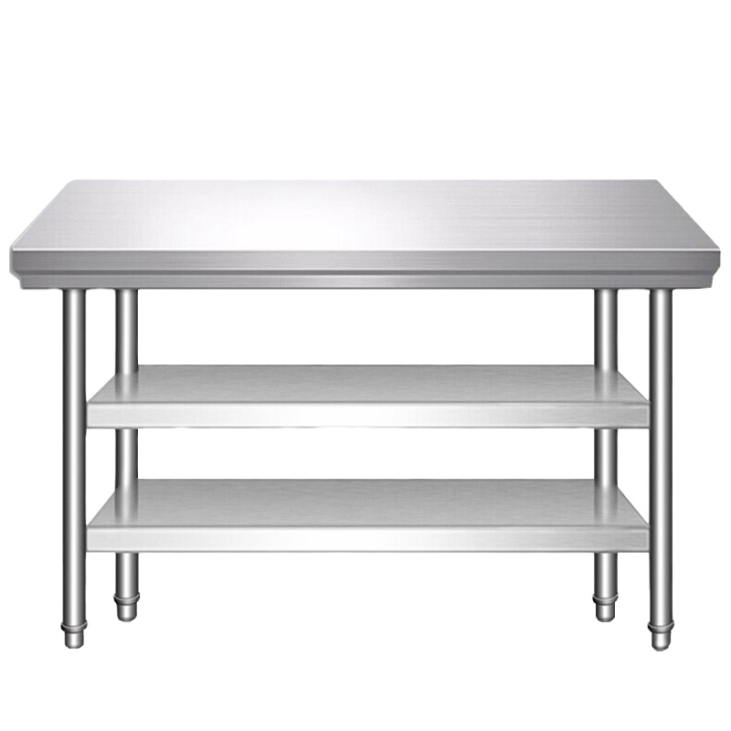 意黛斯(YIDAISI)不锈钢工作台 厨房操作台置物架商用打荷台 三层2000*700*800(工程款304食品级)