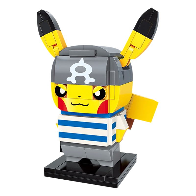 keeppley启蒙积木宝可梦皮卡丘拼装积木益智玩具组装比卡丘儿童男孩女孩公仔人偶