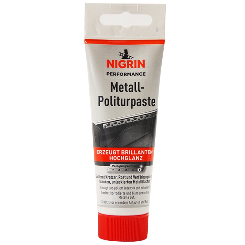 德国进口 NIGRIN 高级汽车金属件亮光剂 75ml/瓶 车标除锈清洁剂 皮革/塑料