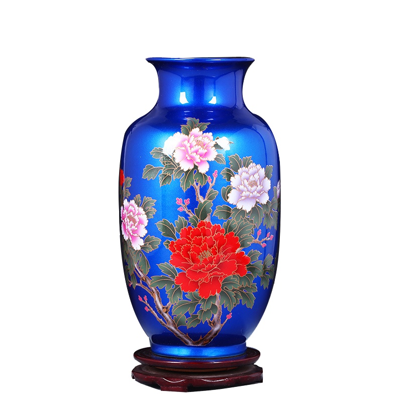 彩帮景德镇陶瓷器花瓶 现代家居客厅工艺品摆件