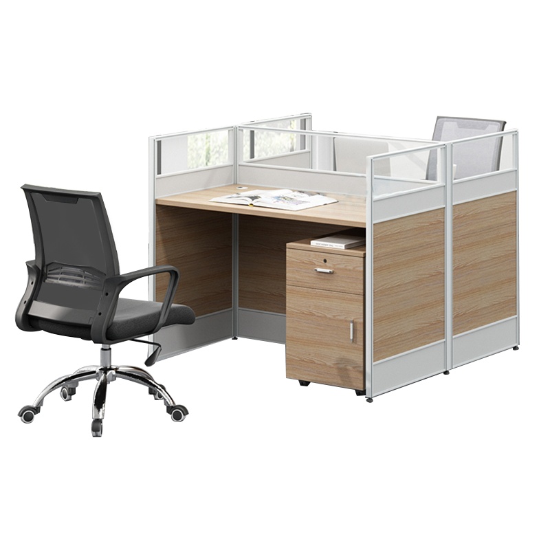 榭邦 办公家具职员办公 桌2人组合工作位屏风卡座双人电脑桌 两人位:W1200*D1200*H1050