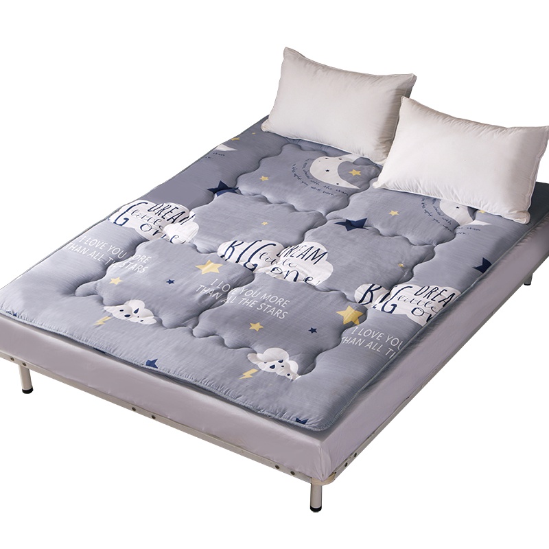 南极人NanJiren 床垫 印花床垫加厚榻榻米褥子垫子 灰色云朵