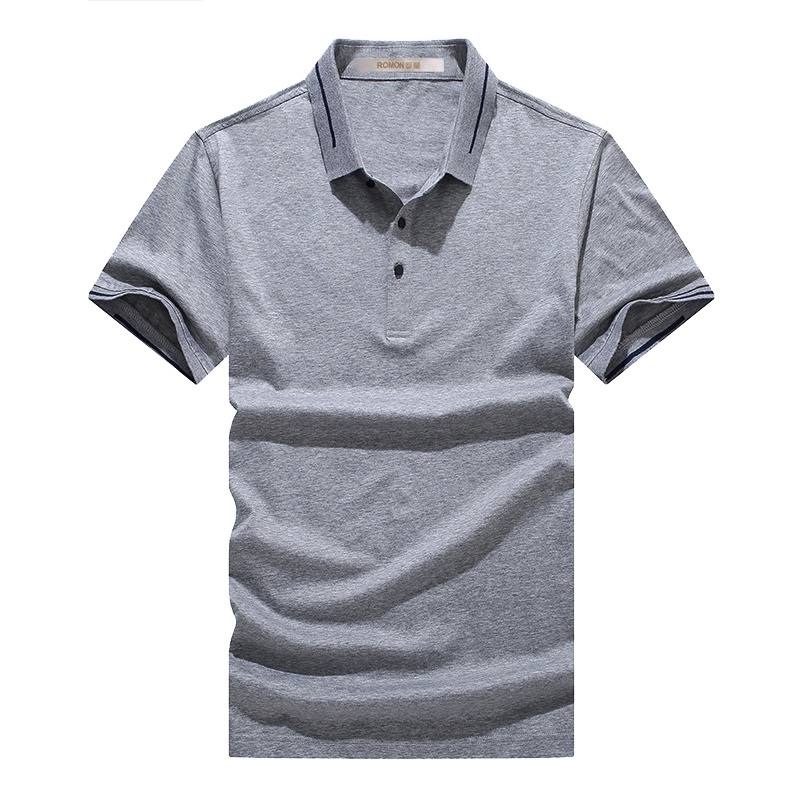 罗蒙（ROMON）夏季男士商务休闲短袖Polo衫T恤1810