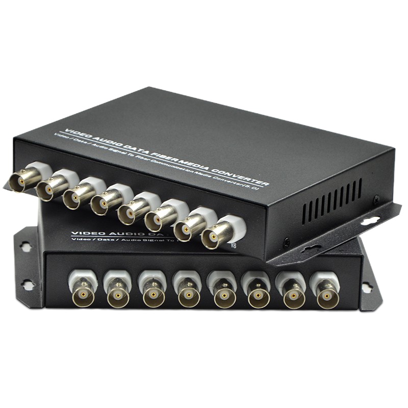 企购优品8路纯视频光端机单模单纤8路视频光端机FC口 一对