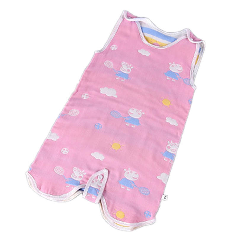 丝曼雅(SIMANYA) 纱布睡袋升级版背心六层纱布睡袋防踢被睡衣