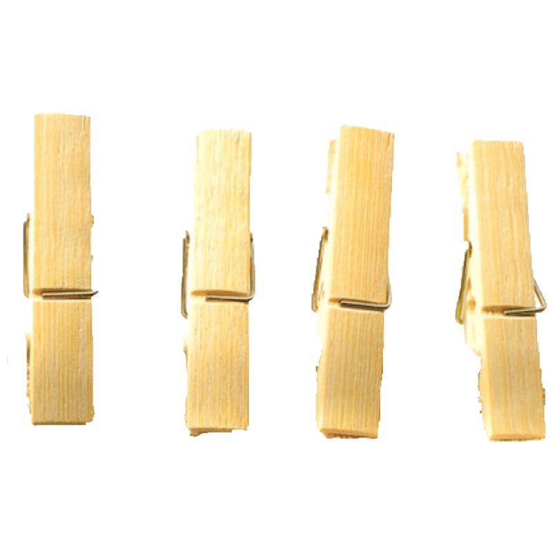 权夫人竹子防风夹大号晾晒夹固定防滑衣服夹 晾衣夹晒袜子竹夹子20个装