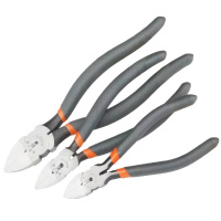 工具水口钳7寸斜口钳子斜嘴钳偏口剪线钳电子钳偏口钳子@