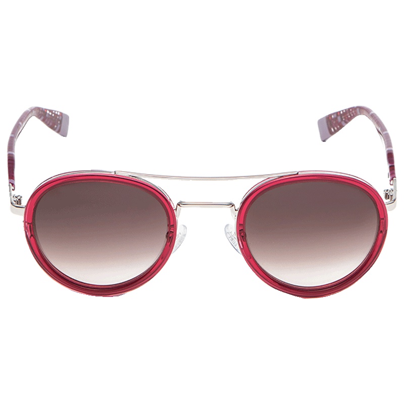 FURLA芙拉太阳镜女款潮圆形粉色优雅防晒镜墨镜防紫外线