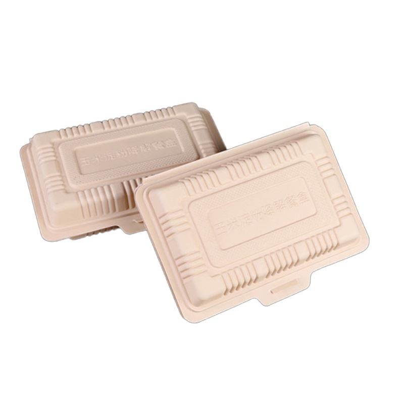 苏宁宜品恒硕一次性餐盒玉米淀粉快餐盒可降解米饭盒 1000个/件