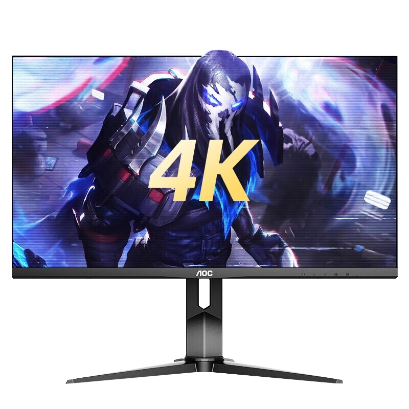 AOC显示器 28英寸4K超清 微边框 IPS技术 广色域10bit 绘图设计 升降旋转 电脑 显示屏 U28G2U