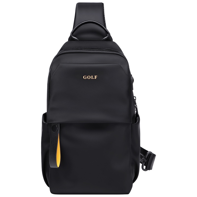 GOLF高尔夫胸包男潮流时尚斜挎包便捷耳机孔户外出行休闲运动包