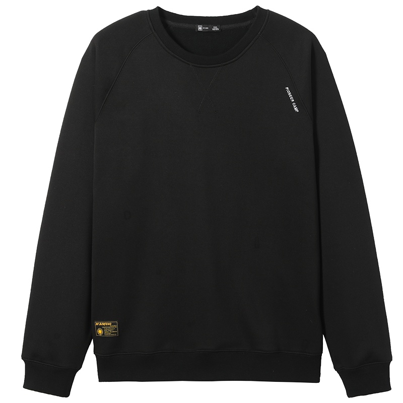 AYS005092-拓路者男士卫衣秋冬加绒加厚套头圆领长袖T恤男款运动卫衣外套