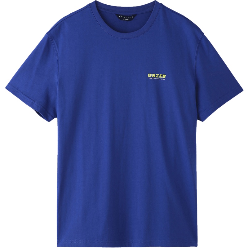 唐狮2019夏新款情侣装短袖T恤男女白色韩版宽松圆领撞色半袖潮牌