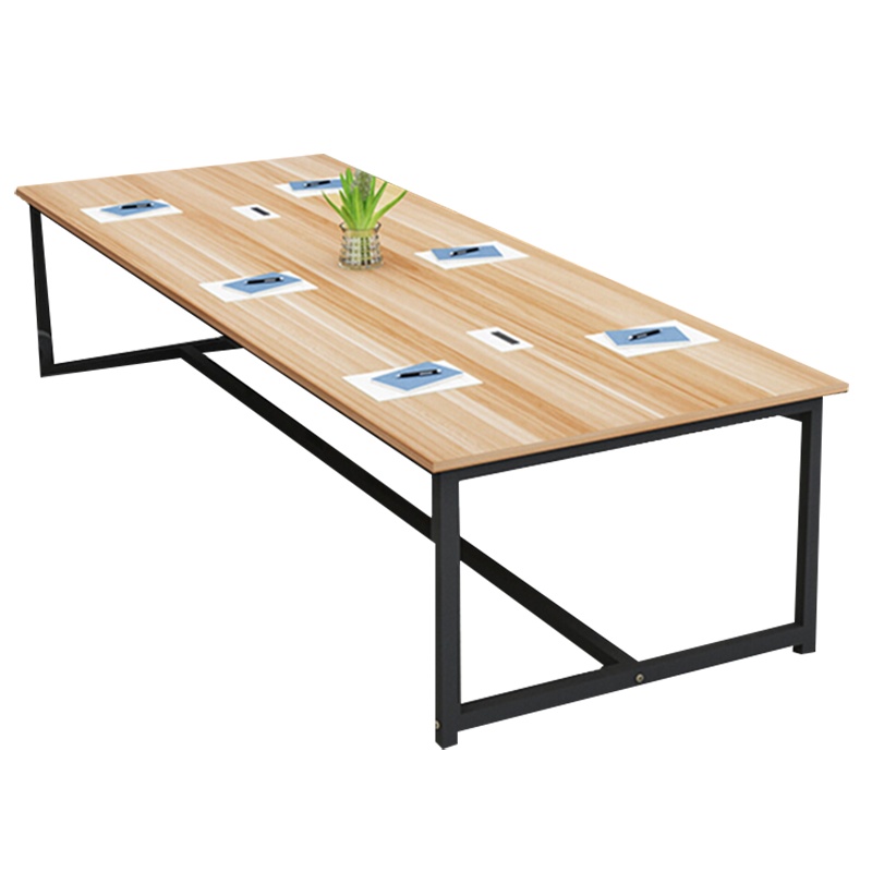 日盛达仁会议桌洽谈桌简易钢架桌员工桌长条培训桌多人会议桌