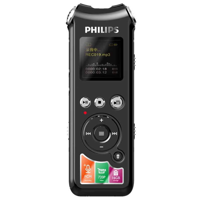 飞利浦(PHILIPS)VTR8010录音录像笔录音笔带摄像头摄像高清降噪小可拍照录像录音器