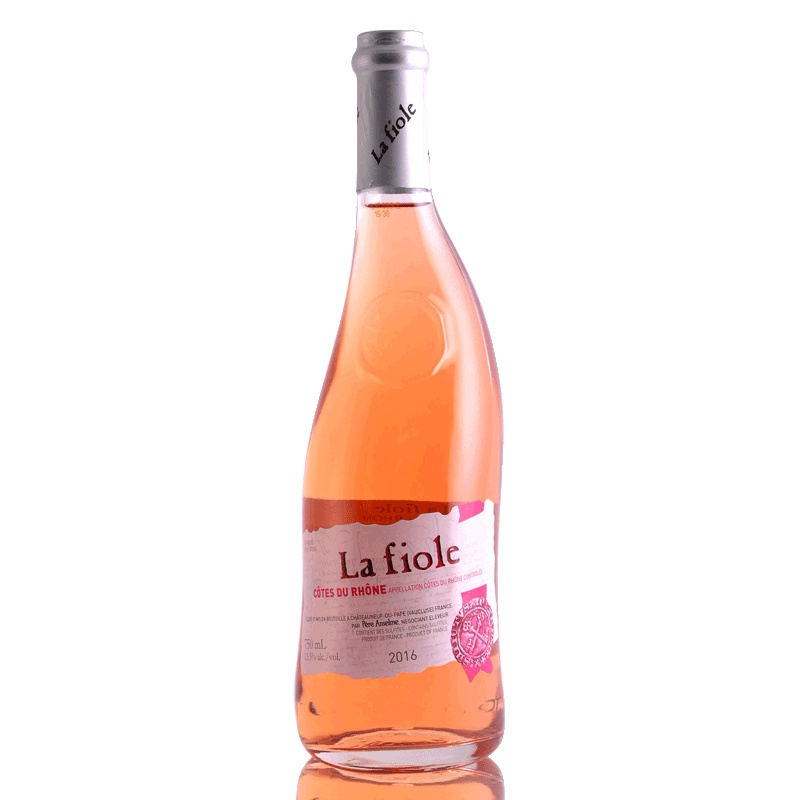 法国原瓶进口红酒芙华隆河桃红葡萄酒红酒歪脖子750ML