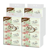 花弄影抽纸凡花絮事系列3层100抽16包面巾纸面纸擦手纸纸巾餐巾纸