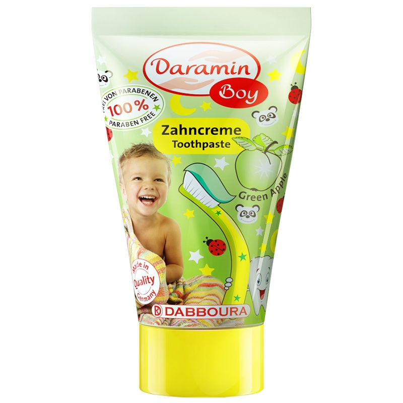德国进口 达罗咪儿童牙膏50ml换牙期适用(男孩3-6-13岁)小孩牙膏防蛀牙去黄渍自营儿童护理
