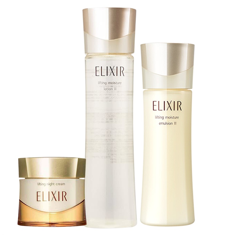 怡丽丝尔(ELIXIR)水乳液面霜三件套装正品女补水保湿滋润护肤品优悦活颜化妆品 滋润型 适合中干性肤质