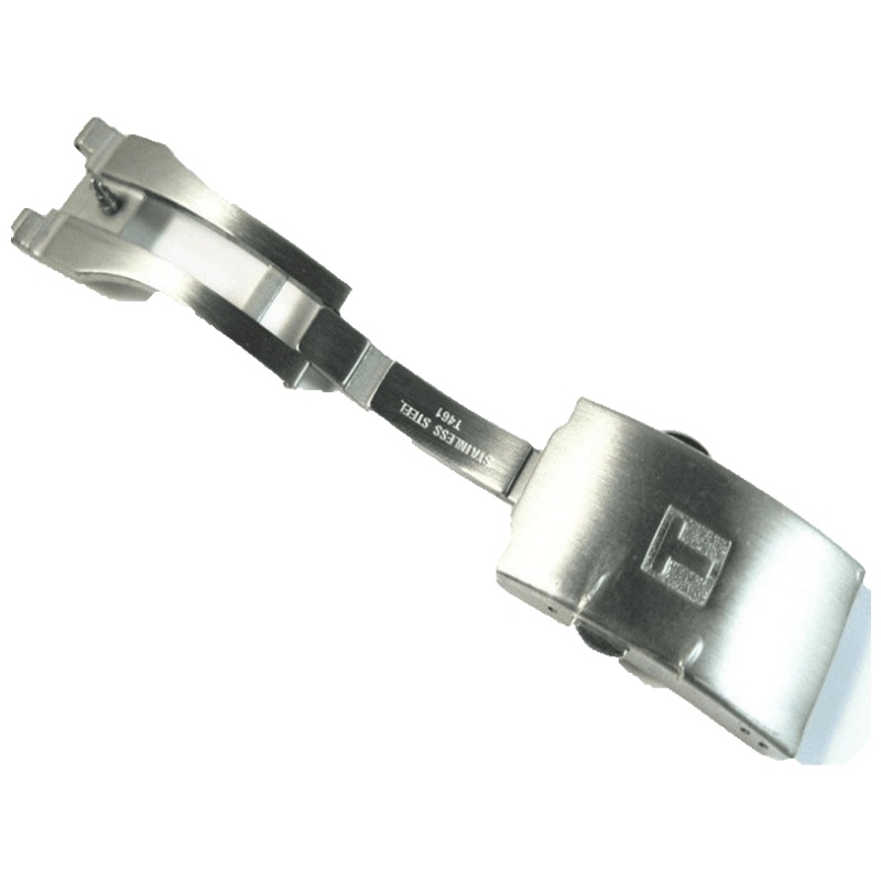 适配表扣蝴蝶扣配件 不锈钢通用机械钢带卡扣 手表带扣子钨钢表链扣环B31W