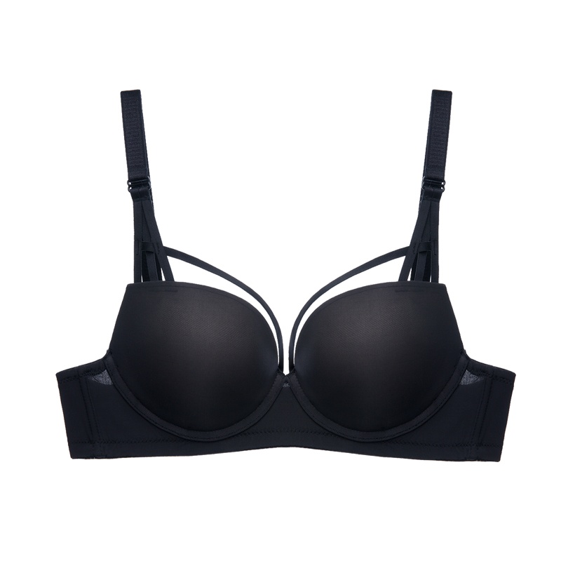 都市丽人纯色简约光面无痕软钢圈聚拢女士文胸胸罩内衣2B7216