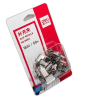 得力deli8592推夹器补充夹100枚/袋(单位:袋)