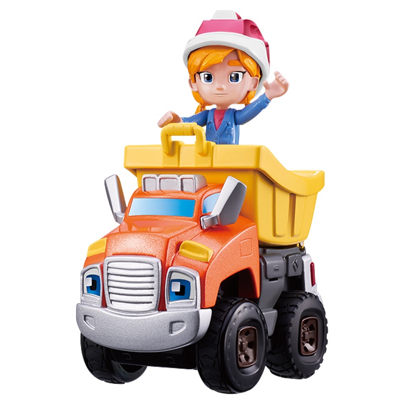 奥迪双钻机灵宠物车电动玩具儿童卡通形象小汽车卡卡和小莉精灵